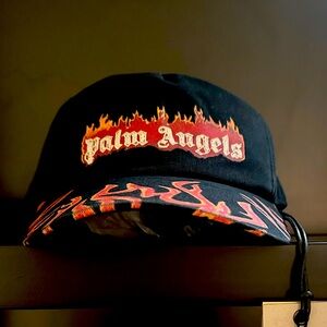 Palm Angels Flames Logo Baseball Cap